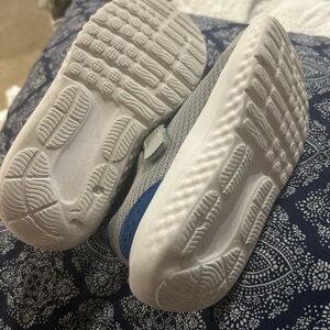 Kids Gray and Blue Sneakers